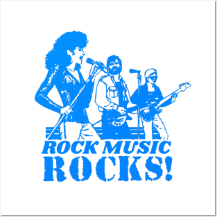 Rock Music ROCKS Classic Rock Rocking and Rolling Band Rock N' Roll T Shirt Posters and Art